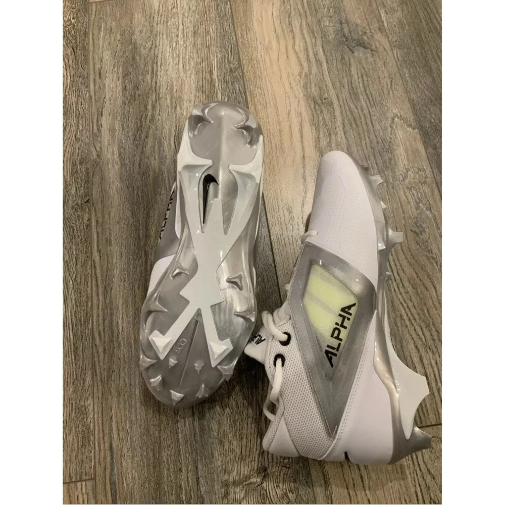 Nike‎ Alpha Menace 4 Pro Men's Football Cleats White/Photon FD7037-100 Sz 11